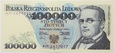 Banknot 100 000 zł 1990 rok - Seria AM