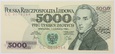 Banknot 5000 zł 1982 rok - Seria CC