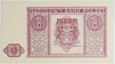 Banknot 1 Złoty - Polska Rzeczypospolita Ludowa - 1946 rok 