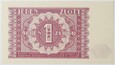 Banknot 1 Złoty - Polska Rzeczypospolita Ludowa - 1946 rok 