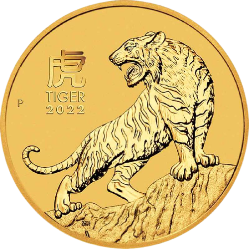 15 dolarów - Rok Tygrysa - Lunar III - 1/10 Uncji - 2022 rok