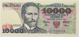 Banknot 10 000 zł 1987 rok - Seria D