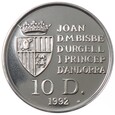 10 dinerów - Wiewiórka pospolita - Andora- 1992 rok