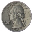 1/4 dolara - Quarter Dollar - Waszyngton - D - USA - 1957 rok