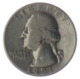 1/4 dolara - Quarter Dollar - Waszyngton - USA - 1951 rok
