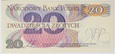 Banknot 20 zł 1982 rok - Seria Z