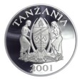 500 szylingów - Afrykański dau - Tanzania - 2001 rok 