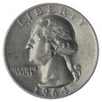 1/4 dolara - Quarter Dollar - Waszyngton - USA - 1964 rok