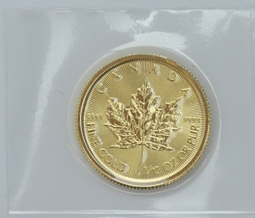5 dolarów - Liść Klonowy - 1/10 Uncji -  Kanada - 2021 rok