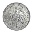 3 marki - Wirtembergia - Niemcy - 1914 rok - F