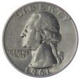 1/4 dolara - Quarter Dollar - Waszyngton - D - USA - 1961 rok