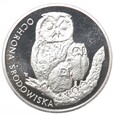 500 złotych - Ochrona Środowiska - Sowa Z Młodymi - 1986 rok