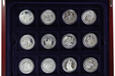 Zestaw 12 srebrnych numizmatów - Jan Paweł II - 2006-2008 rok
