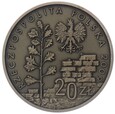 20 zł - 65 Rocznica Likwidacji Getta w Łodzi - 2009 rok 