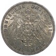 3 marki - Wilhelm II - Niemcy - Prusy - 1911 rok - A