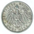 2 marki - Wilhelm II - Prusy - Niemcy - 1905 rok