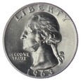 1/4 dolara - Quarter Dollar - Waszyngton - D - USA - 1963 rok