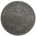 3 marki - Wilhelm II - Niemcy - Prusy - 1909 rok - A