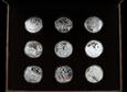 Zestaw 9 srebrnych numizmatów - Drogi do niepodległości