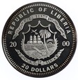 20 dolarów - Apollo - Liberia - 2000 rok 