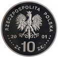10 złotych - Jan III Sobieski Popiersie - 2001 rok