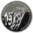 10 złotych - 80. Rocznica Odzyskania Niepodległości - 1998 rok