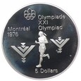 5 dolarów - Igrzyska, Montreal - Maraton.- Kanada - 1975 rok