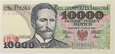 Banknot 10 000 zł 1987 rok - Seria F