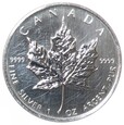 5 dolarów - Liść klonu - Kanada -  2007 rok
