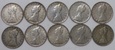 LOT 10 x 500 LIRÓW - Włochy - 1958 - 2001 rok