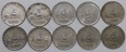 LOT 10 x 500 LIRÓW - Włochy - 1958 - 2001 rok