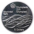 5 dolarów - Igrzyska, Montreal - Pływanie.- Kanada - 1975 rok