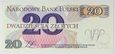 Banknot 20 zł 1982 rok - Seria A