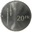20 franków - Szwajcaria - 1991 rok 