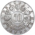 50 szylingów - IX Zimowe Igrzyska Olimpijskie - Austria - 1964 rok 