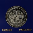 500 złotych - 40 Lat ONZ - 1985 rok