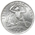 100 koron - 30-lecie Niepodległości - Czechosłowacja - 1948r