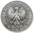 500 złotych - Mistrzostwa Europy W Piłce Nożnej - 1987 rok