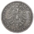 5 marek - Prusy - Niemcy - 1876 rok - B