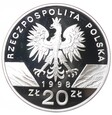 Moneta 20 zł - Ropucha paskówka - 1998 rok