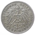 5 marek - Wirtembergia - Niemcy - 1898 rok - F