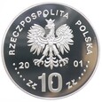 10 złotych - Jan III Sobieski - półpostać - 2001 rok