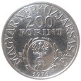200 forintów -Rocznica urodzin Franciszka II Rakoczego- Węgry - 1976