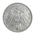 3 marki - Wirtembergia - Niemcy - 1912 rok - F