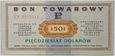 Bon Towarowy 50 dolarów - 1969 rok - Seria FI