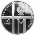 10 złotych - 20-lecie pontyfikatu Jana Pawła II - 1998 rok