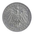 3 marki - Wirtembergia - Niemcy - 1909 rok - F