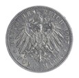 5 marek - Wilhelm II - Prusy - Niemcy - 1907 rok - A