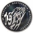 10 zł - 80 Rocznica Odzyskania Niepodległości - 1998 rok