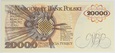 Banknot 20 000 zł 1989 rok - Seria AN